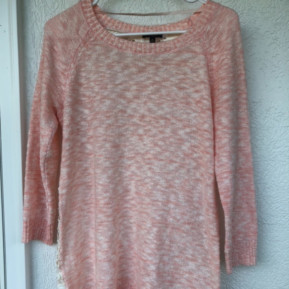 Pink Lace Sweater
